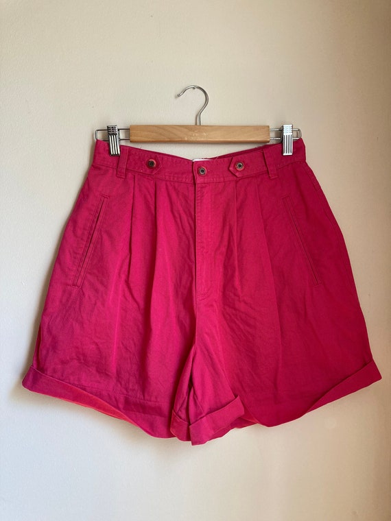 90s The Limited Twill High Waist Shorts S M 27 Wa… - image 1