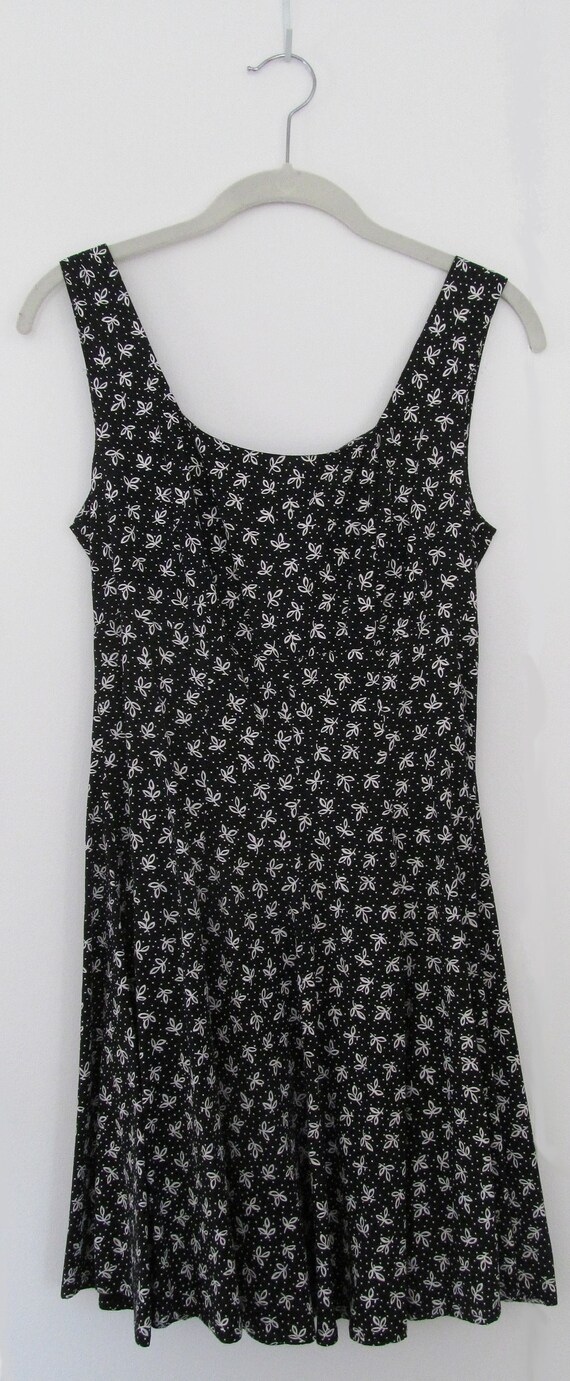 90s black dress with white shirt
