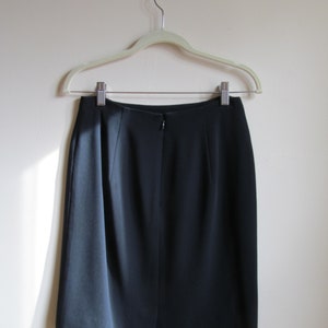 90s Ann Taylor Black Pencil Skirt S 27.5 Waist image 2