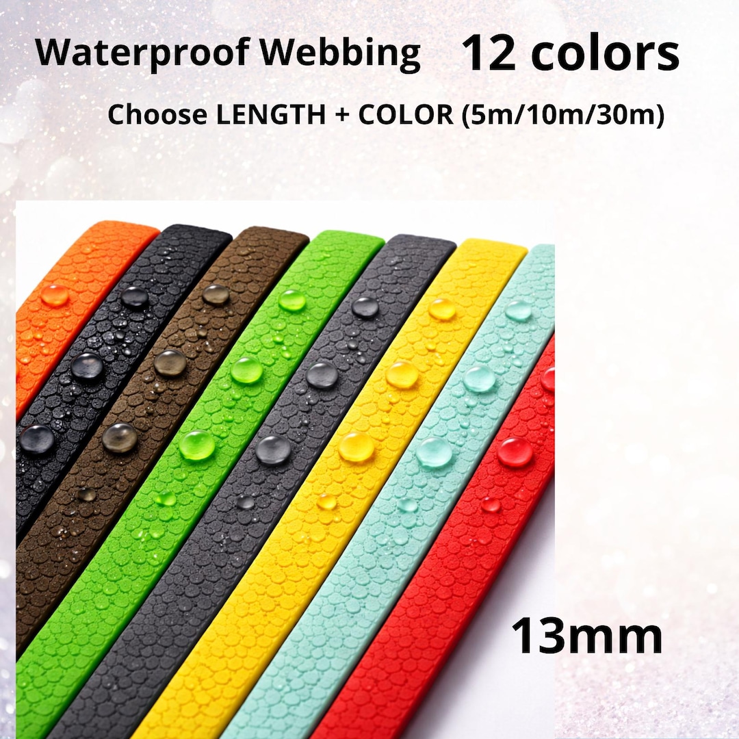 Pvc Biothane PVC Coated Webbing 13mm, Hexa Waterproof Strap | Biothane Alternative ...
