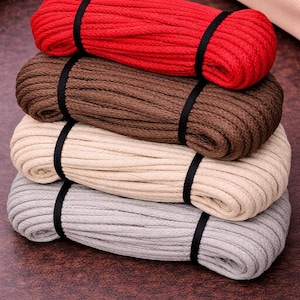 Polyester Cord 4mm – 50m Waterproof Macrame Rope, Crochet & DIY Craft Supply, Fade Resistant, Indoor Outdoor