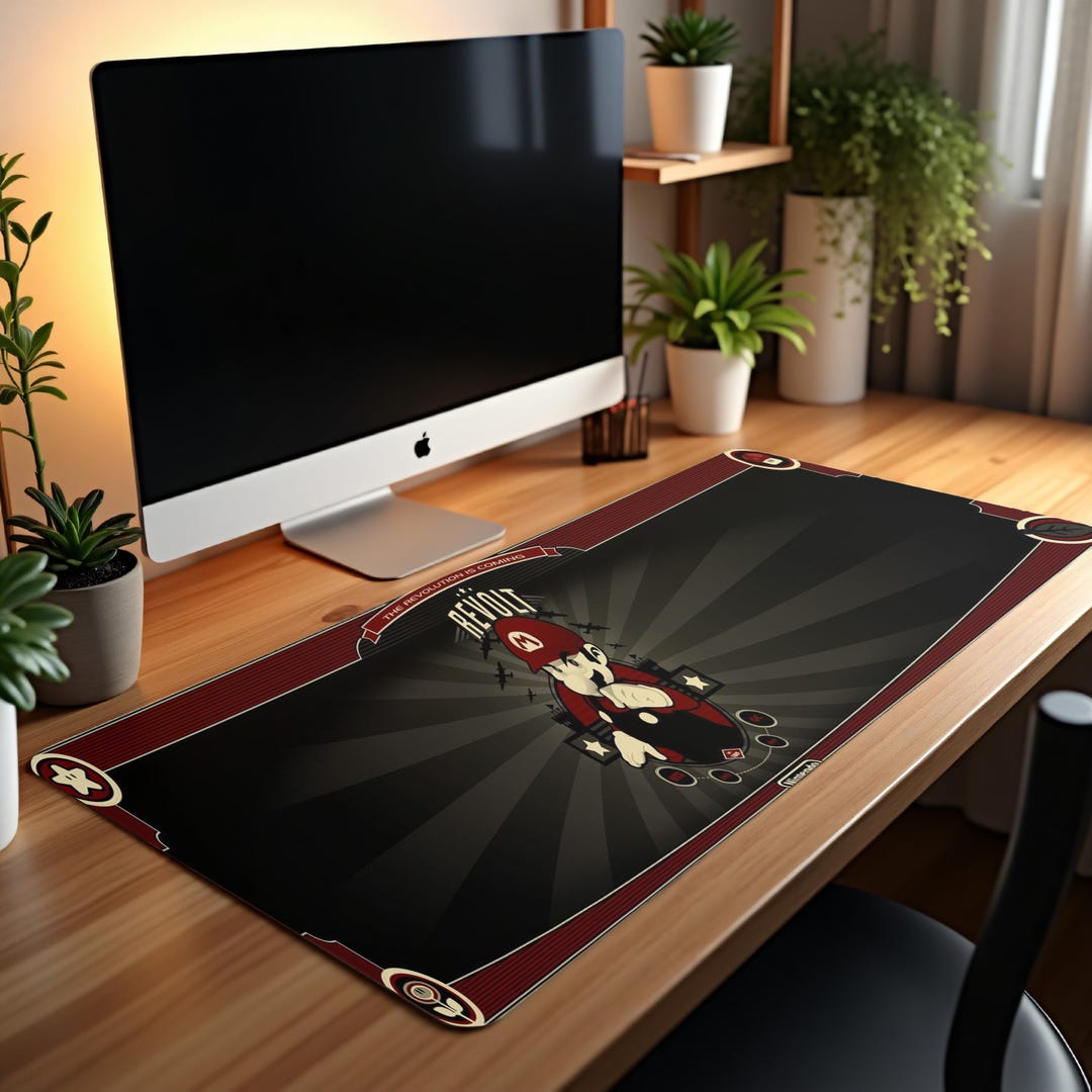 Super Mario Gaming Desk Mat, Retro Platform Style - Etsy Australia