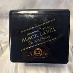 Vintage Johnnie Walker Black Label Ceramic Pitcher, Ice Bucket , Ashtray image 2