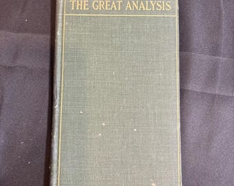 1912 Die Große Analygie HK Scribner Politische Philosophie Antike Buch