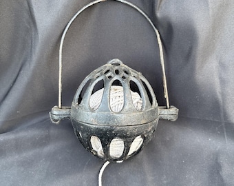 Antique Ornate Hanging Country General Store Cast Iron String Holder