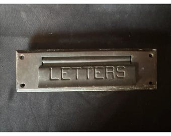 Vintage Brass Letter Door Mail Postal Slot Hardware