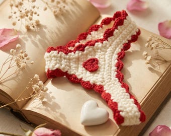 Patrón de crochet para marcapáginas travieso - Descarga instantánea en PDF - Guía en video