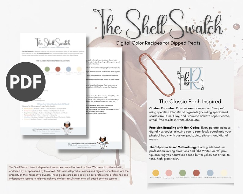 Shell Swatches The Shell Swatch: Classic Pooh Swatch | Color Mill Recipes for White ...
