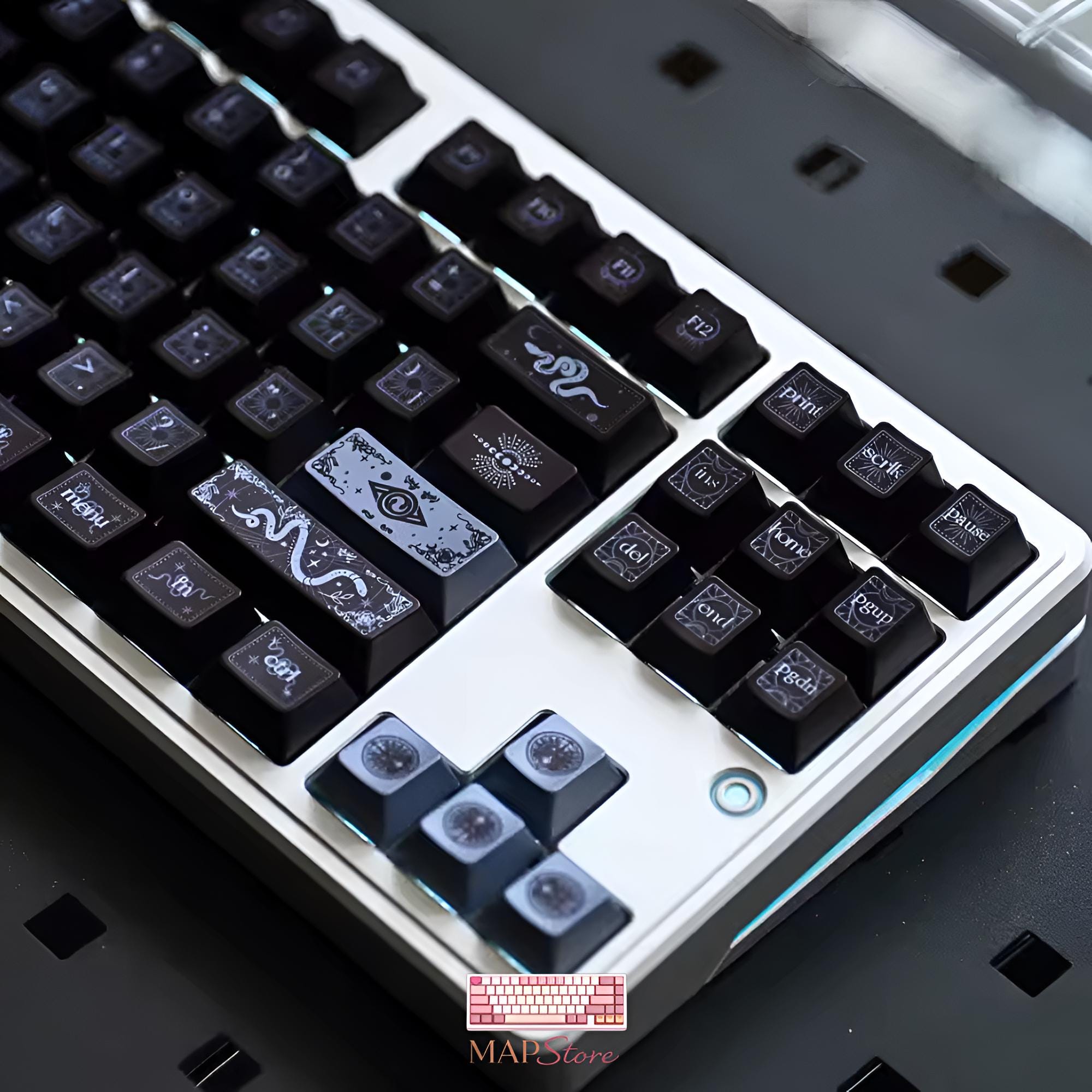 Goth Keyboard Keycaps - Etsy