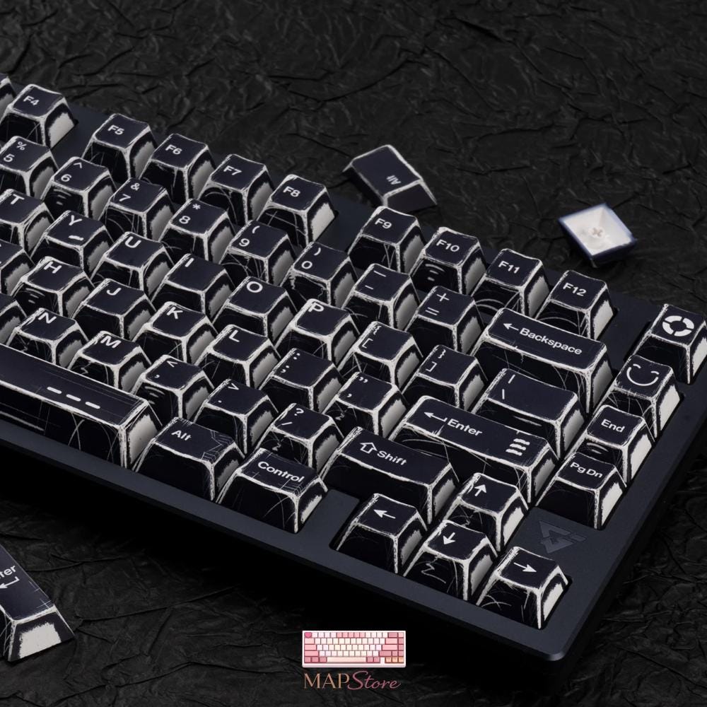 Comic Keycaps Set (136 Keys) | Custom PBT Keycaps for Mechanical ...