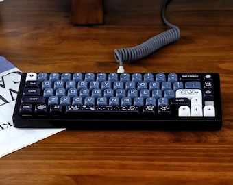 Space Tastenkappen Set (134 Tasten) | Custom PBT Tastenkappen für Mechanische Tastaturen | MOA-Profil