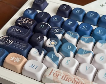 Phainom Honkai Anime Tastenkappen Set (120 Tasten) | Custom PBT Tastenkappen für Mechanische Tastaturen |