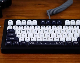 Space Tastenkappen Set (134 Tasten) | Custom PBT Tastenkappen für Mechanische Tastaturen | MOA-Profil