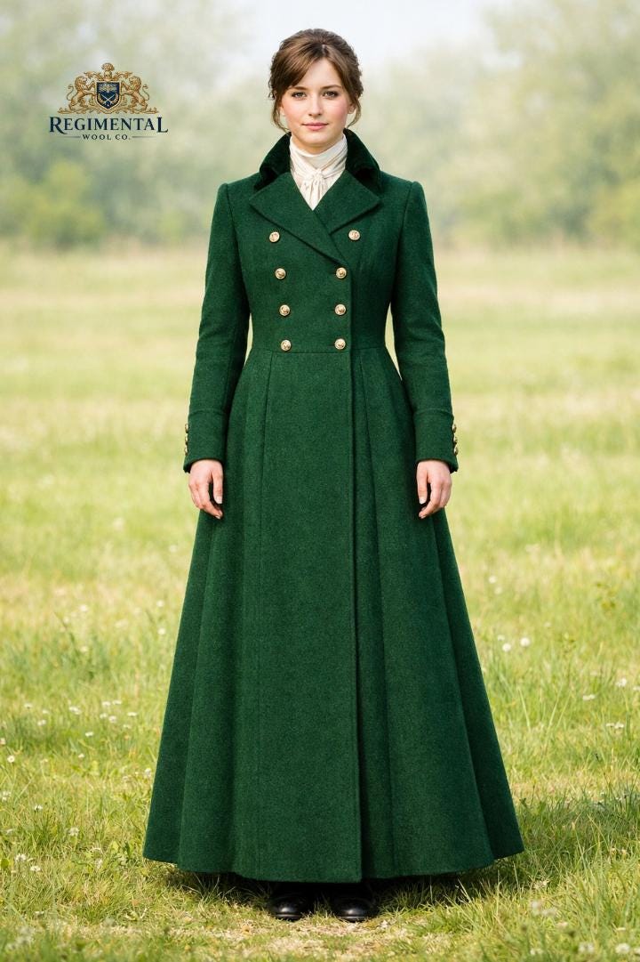 Riding Long Coat Regency Victorian - Etsy