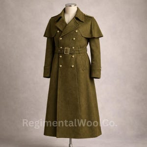 Wool Gabardine Trenchcoat - Etsy