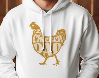 Hoodie voor kippenpapa – Grappige boerderijhoodie voor papa – Grappig boerencadeau – Hoodie met kippenhumor voor kippenhouders
