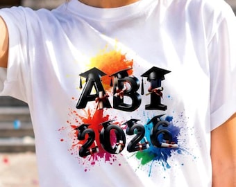 Camiseta Formatura 2026 – Camiseta de Formatura Feminina e Masculina – Camiseta de Formatura (Alemão) – Presente de Formatura 2026 – Camiseta Unissex de Formatura do Ensino Médio – Camiseta de Despedida da Escola