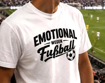 Camiseta de Futebol Emocional – Camiseta de Futebol Divertida para Homens e Mulheres – Presente para Fãs de Futebol – Camiseta de Futebol Divertida – Camiseta Unissex com Frase Esportiva