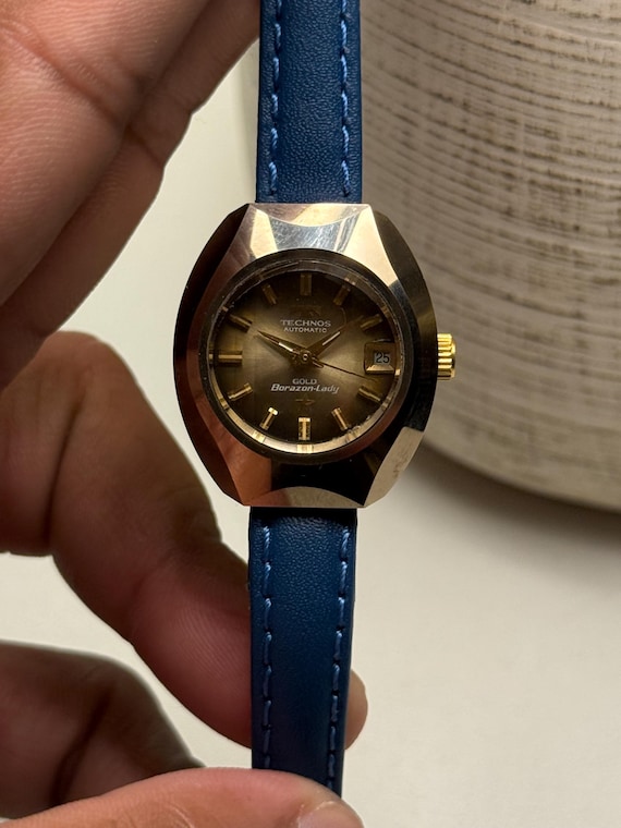 technos tiger dial  automatic tungsten womens wat… - image 1