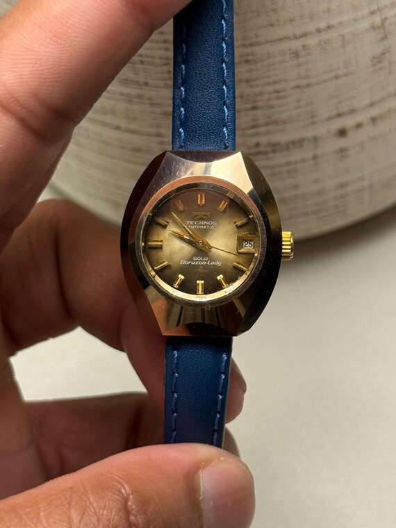 technos tiger dial  automatic tungsten womens wat… - image 8