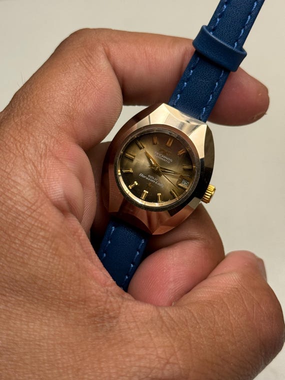 technos tiger dial  automatic tungsten womens wat… - image 4