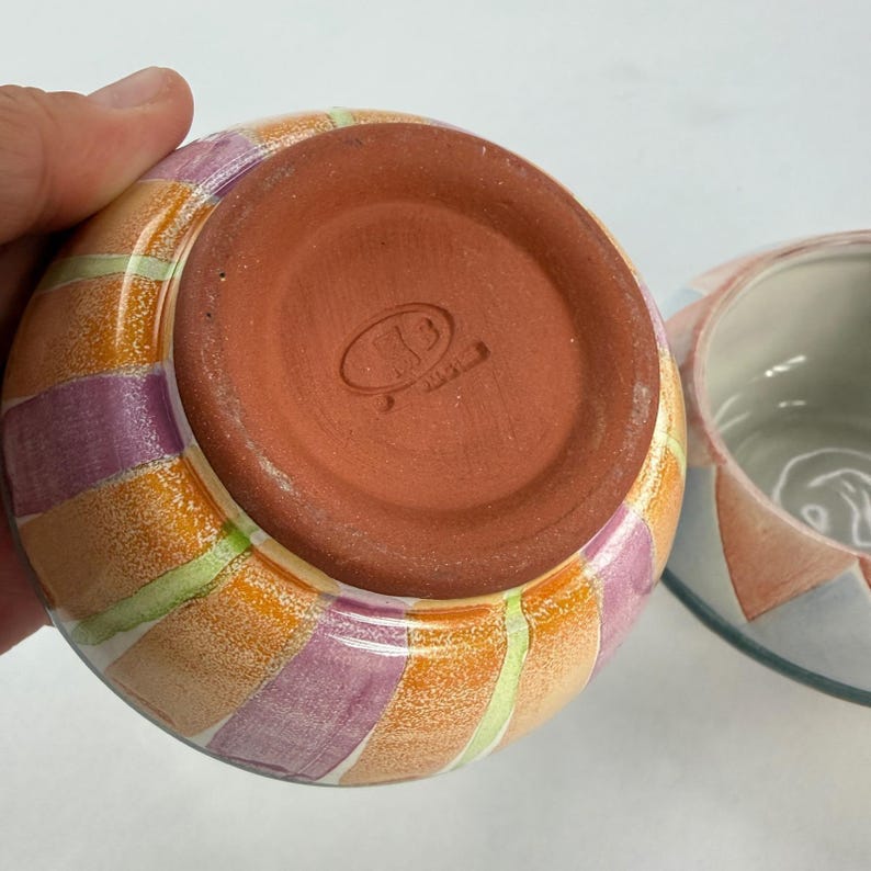 Zestaw do herbaty MacKenzie-Childs Whimsical Ceramic Tea Set Imrie Pattern Wallcourt HTF 6-częściowy zdjęcie 17
