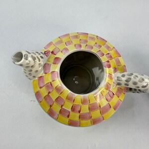 Zestaw do herbaty MacKenzie-Childs Whimsical Ceramic Tea Set Imrie Pattern Wallcourt HTF 6-częściowy zdjęcie 6