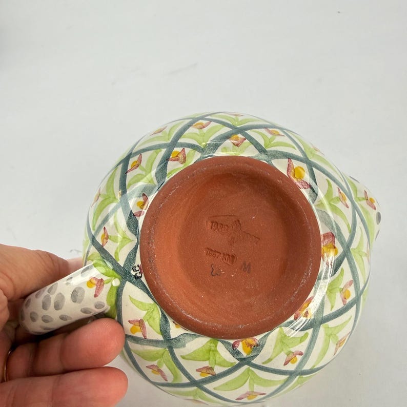 Zestaw do herbaty MacKenzie-Childs Whimsical Ceramic Tea Set Imrie Pattern Wallcourt HTF 6-częściowy zdjęcie 12
