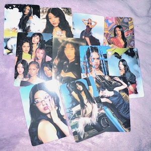 Tarjetas fotográficas de Katseye con pegatinas aleatorias (juego de 6)