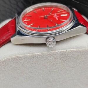 Vintage Ulysse Nardin Manual Wind Red Dial Men's Watch image 5