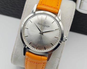 Vintage Jaeger Le-Coultre Club Manual Winding Men's Wrist Watch Silver Watch