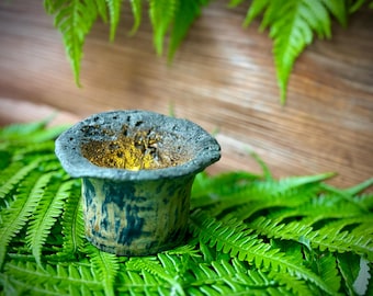 Handmade Volcanic Candle Votive | Kīlauea Pumice Clay Candle Holder | Hawaiian Ceramic Lantern