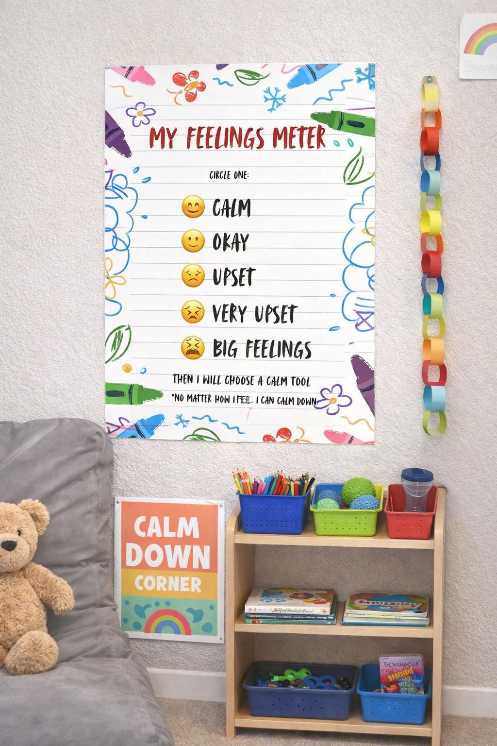 Calm Down Corner Printable Bundle | Kids Emotional Regulation, SEL ...