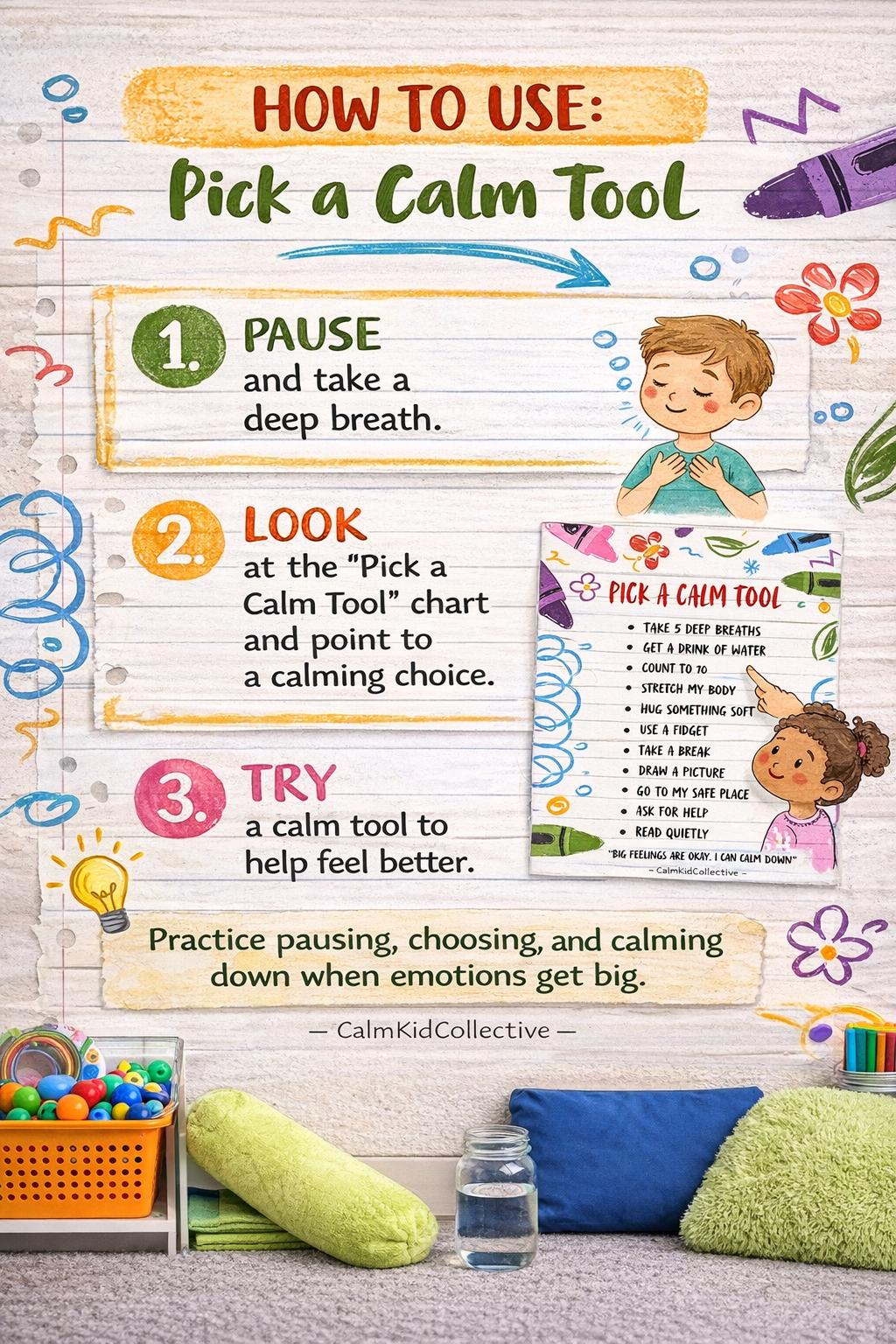 Calm Down Choice Board | Coping Skills Menu, Emotional Regulation ...