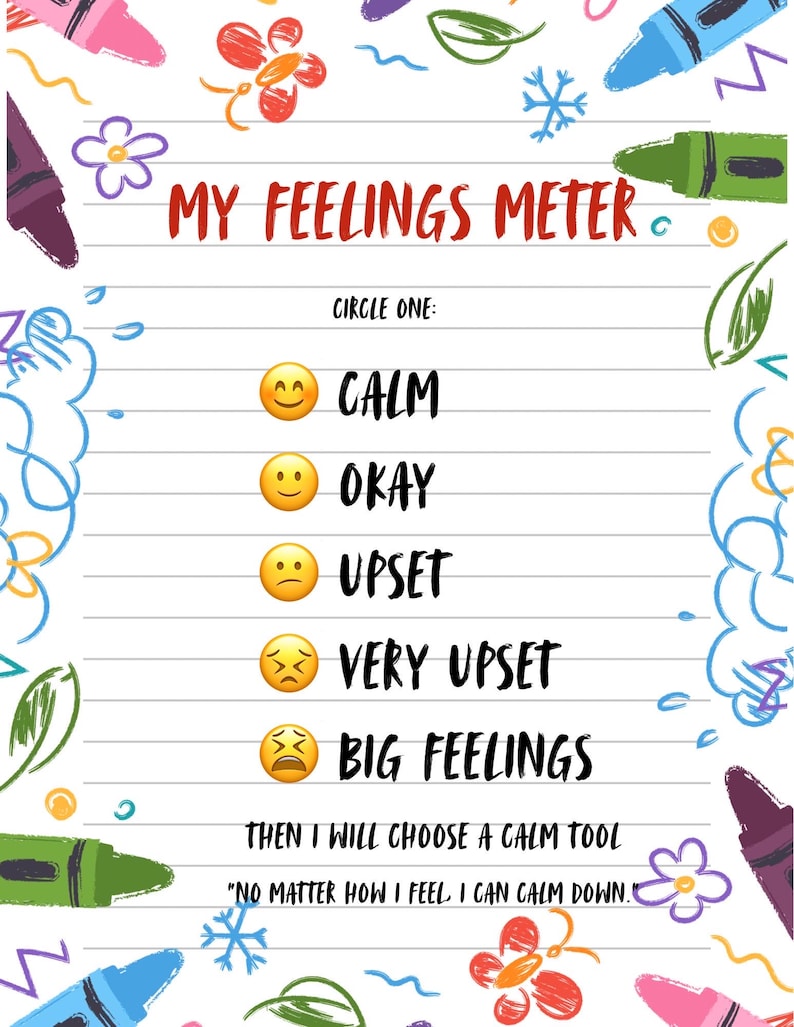 Calm Down Corner Printable Bundle | Kids Emotional Regulation, SEL ...