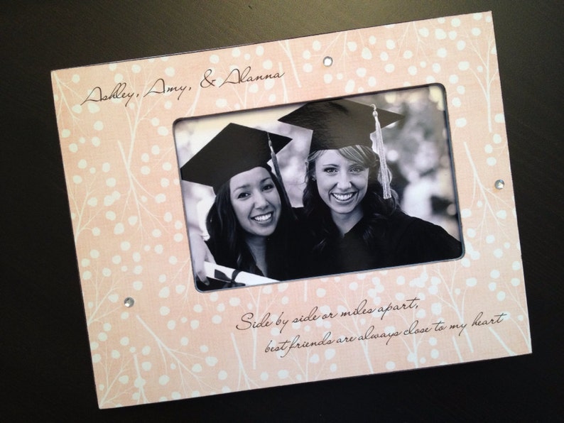 Personalised Best Friend Friendship /"Hard to Find/" Birthday 4x6 Photo Frame