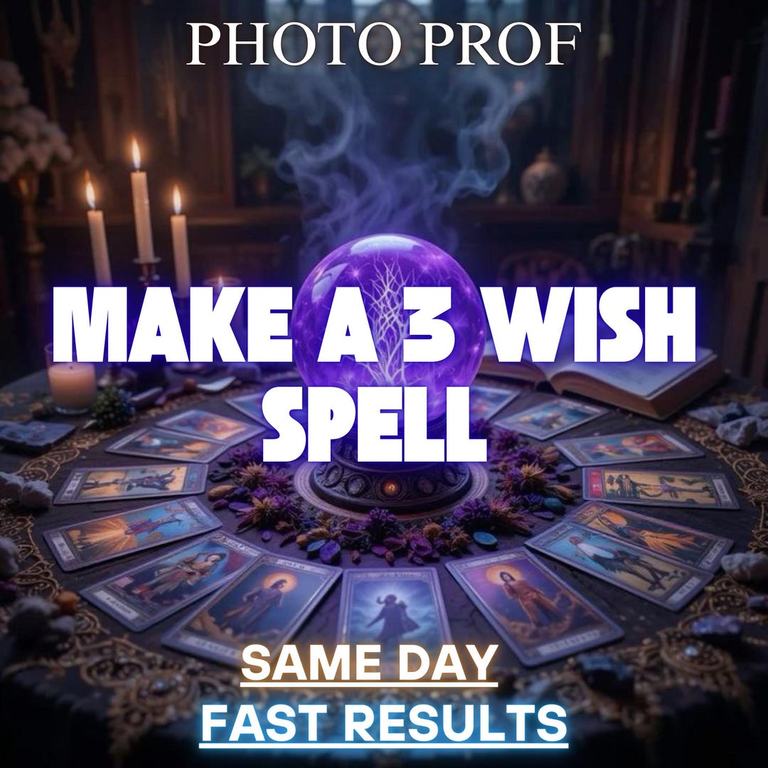 Make a Wish Spell, Manifest Three Desires, Same Day Magical Activation ...