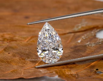 4.00 Carat Natural Diamond CERTIFIED D Grade Pear Cut LOOSE VVS1/ 13.2 mm