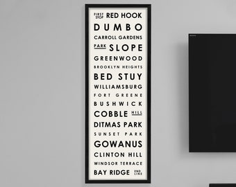 Brooklyn Typography | Brooklyn Neighborhood Print | Brooklyn Maryland Art | Brooklyn Typography Wall Art | Brooklyn Neighborhood Poster