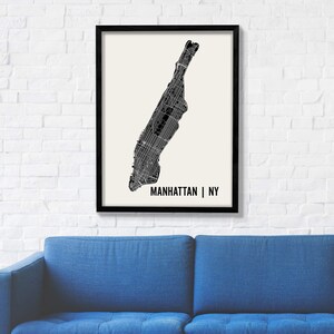 Manhattan Map | Manhattan Wall Art | Manhattan Neighborhood Print | Manhattan Art | Manhattan Poster | Manhattan New York Wall Art