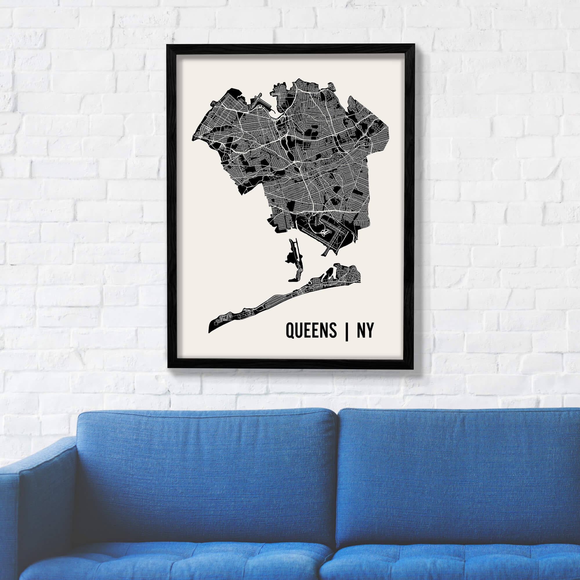 Home & Living Home Décor Queens Wall Art New York City Print New York Poster Queens Poster