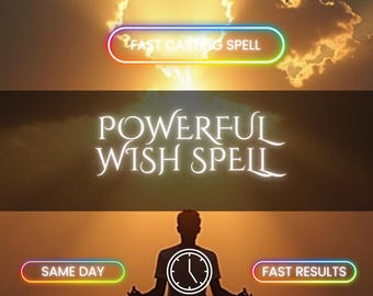 Potente incantesimo dei desideri: intenzione focalizzata, forte allineamento ed energia di manifestazione / kit di incantesimi digitali personalizzati
