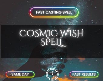 Cosmic Wish Spell – Universal Intention, Manifestation Alignment & Higher Guidance | Personalized Digital Spell Kit