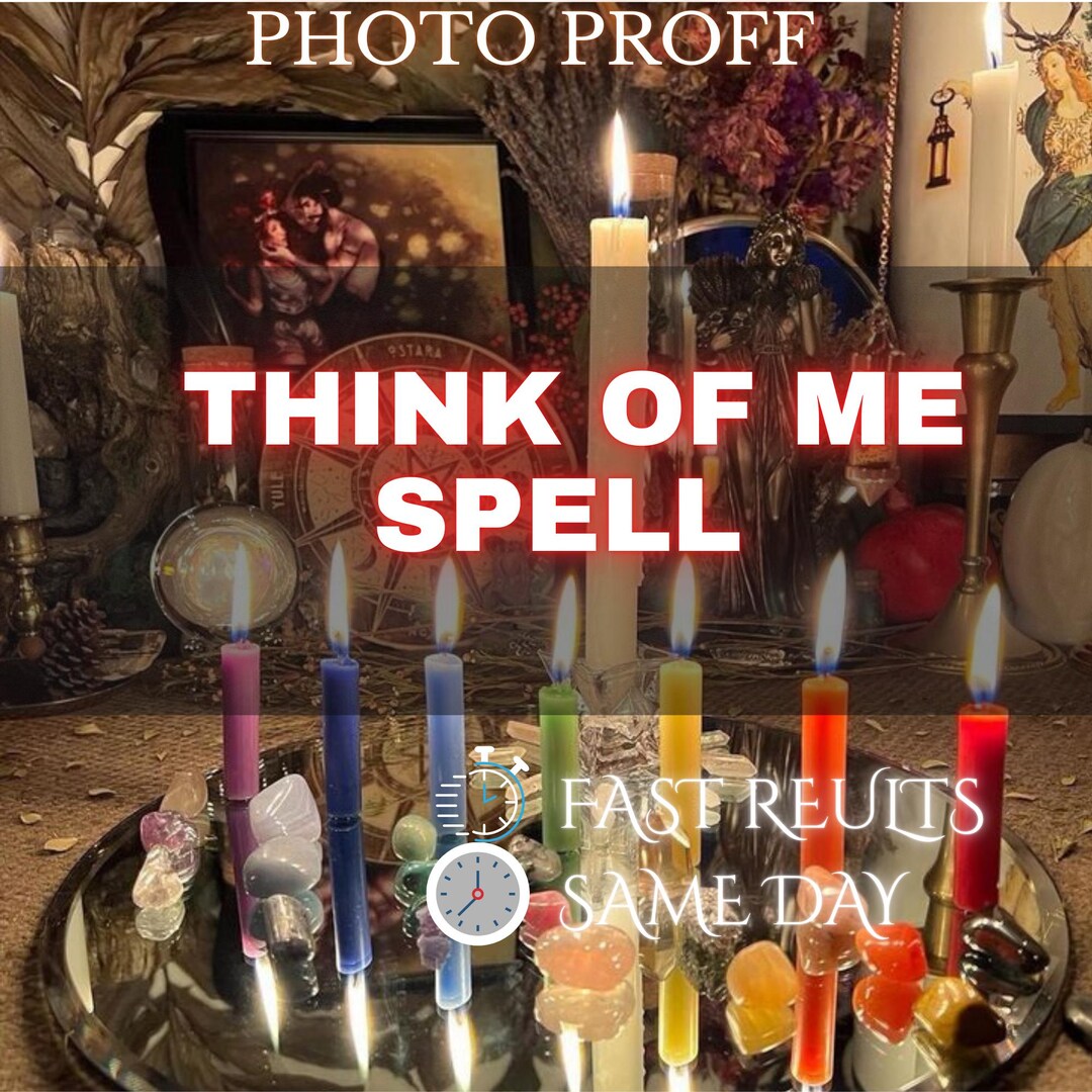 Spell Think Think of Me Telepathic Spell Kit | Mind Connection Ritual (digital ...