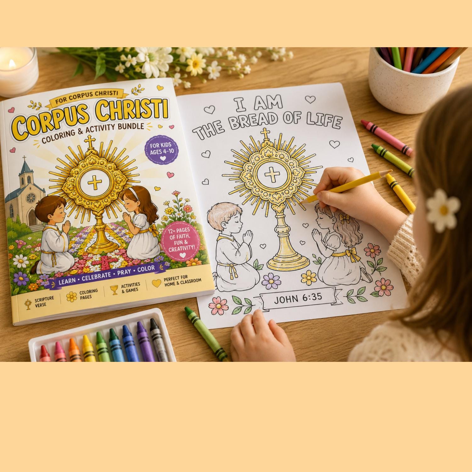 Corpus Christi Printable Activities for Kids | Catholic Coloring Pages ...