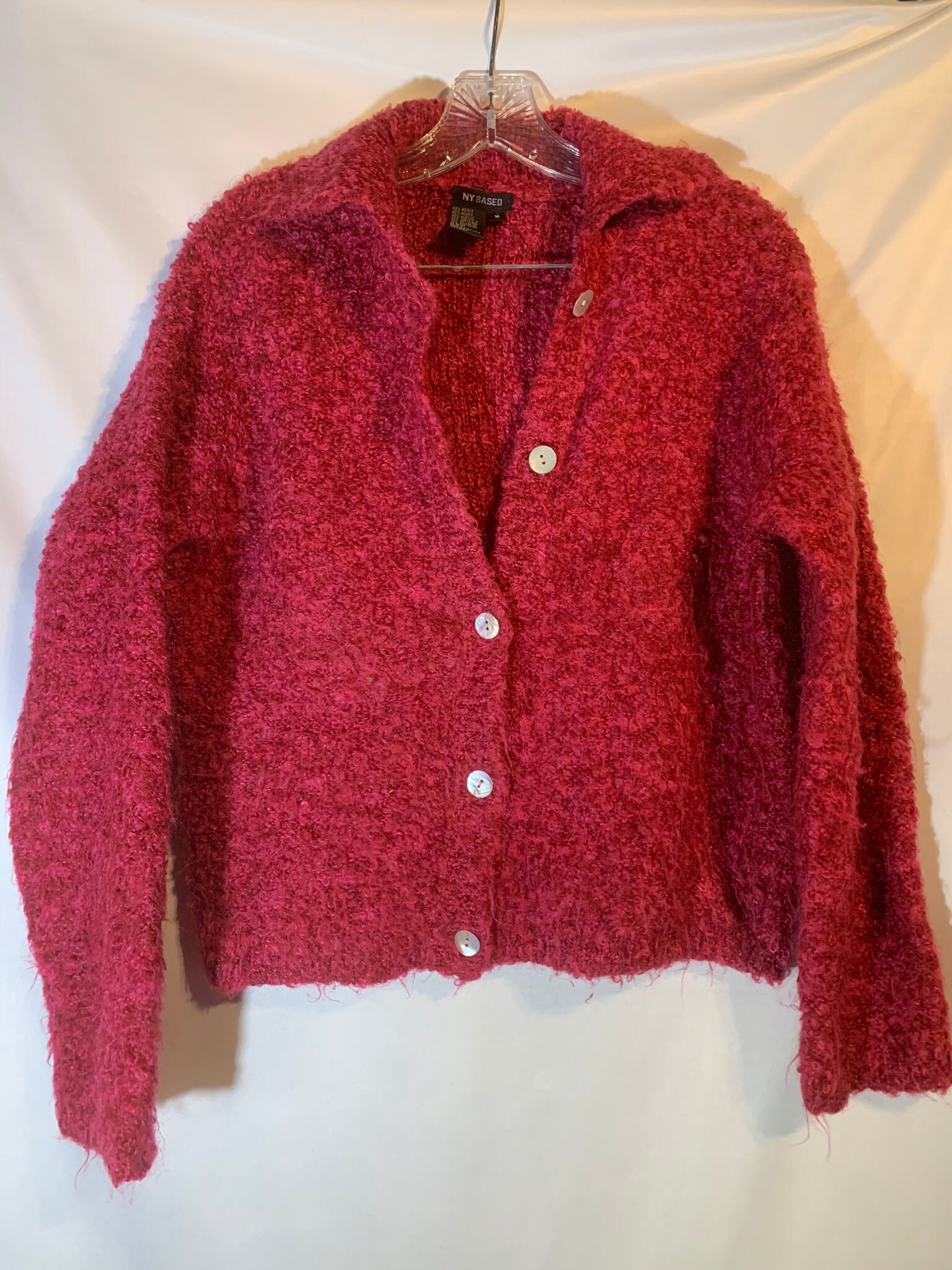 hot pink wool sweater