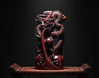 Handcrafted Dragon Decorative Sculpture | Symbolic Resin Accent
