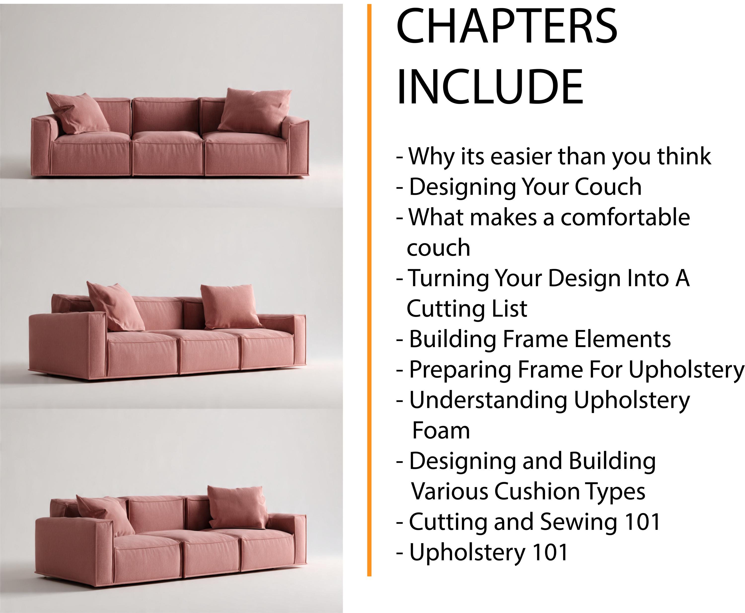 DIY Modular Couch Design and Build Guide – Upholstery & Sofa Frame (PDF ...