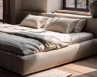 DIY Sunken Upholstered Bed Base Guide For Beginner Woodworkers PDF