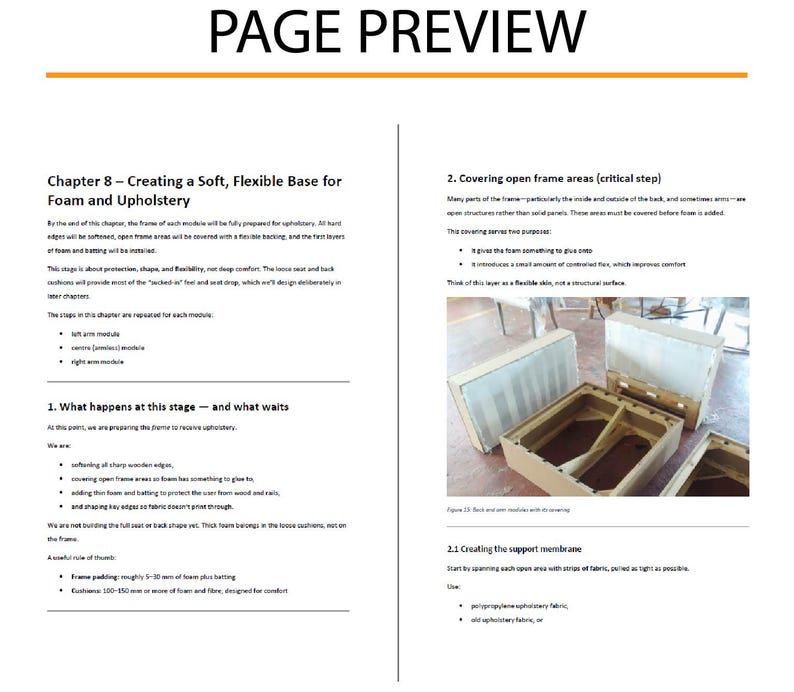 DIY Modular Sectional Couch Design And Build Guide – Sofa Frame, Foam and Upholstery Step by Step (PDF) image 7